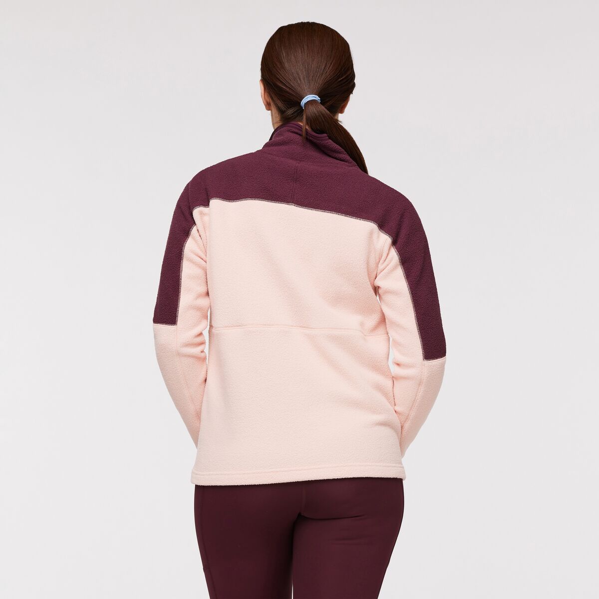 Abrazo Fleece Half-Zip Jacket - Wine/Rosewood