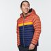 Fuego Down Hooded Jacket - Spice & Maritime